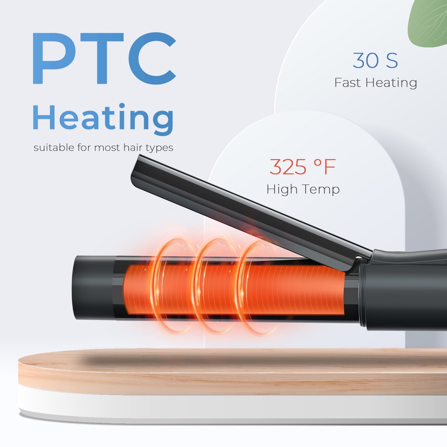 1 inch Ceramic Mini Curling Iron for Short Hair, Small Hair Curler Iron for Travel, Dual Voltage Curling Wand for Worldwide Trip(Black)