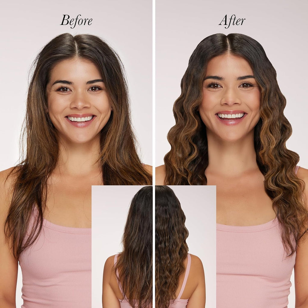 L'ANGE Hair VersaWaver Adjustable Titanium Waver | Pick 19mm or 32mm Waves with 1 Tool | Titanium 3-Barrel Waving Tool (Black)